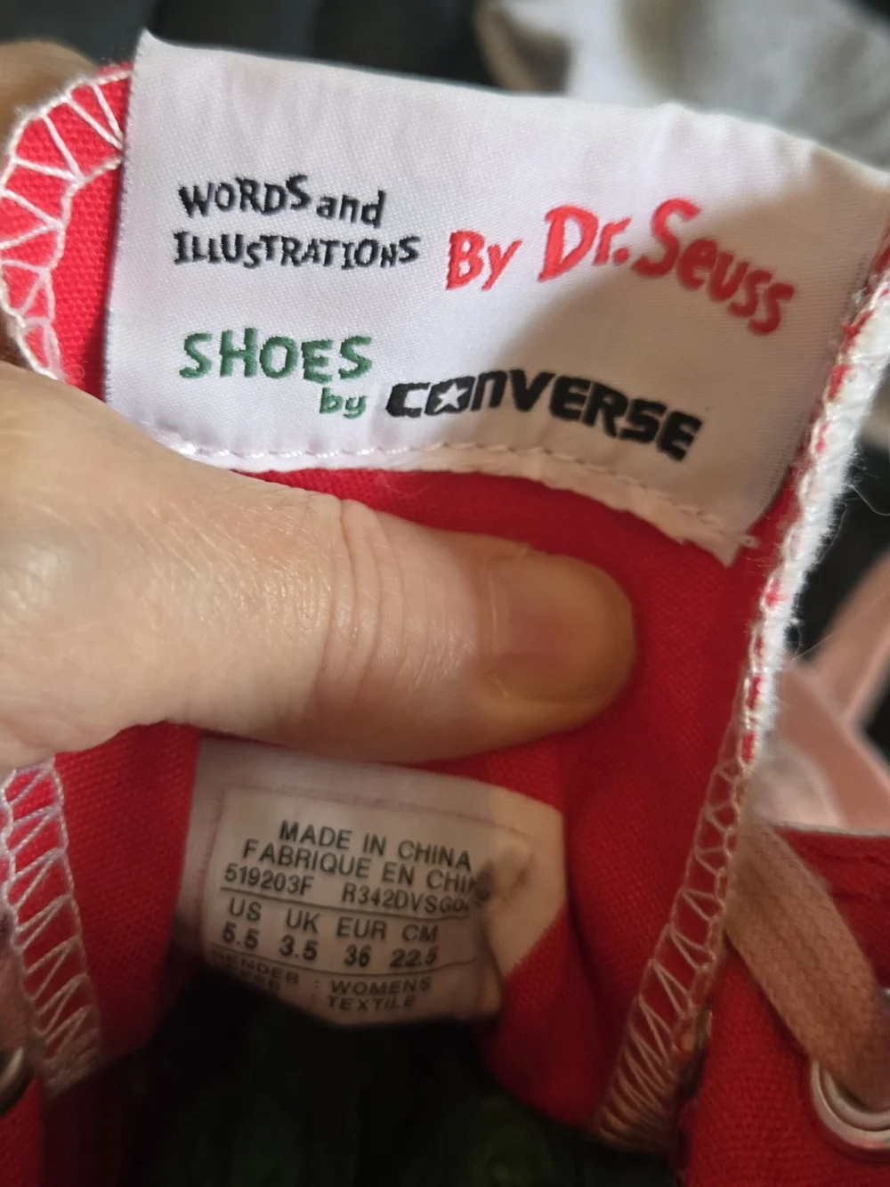 Converse X The Grinch That Stole Christmas, Sz 3.5